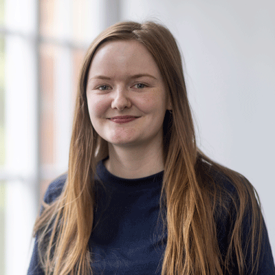 Head and shoulders photograph of Katie Grieve, PhD student in Diverse CDT