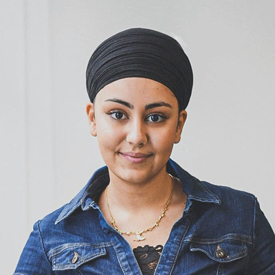 Head and shoulders photograph of Gursaiv Kaur, PhD student at Diverse CDT